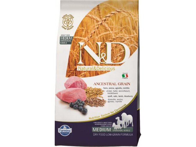 N&D Low Grain Dog Adult M/L Lamb & Blueberry 2,5 kg