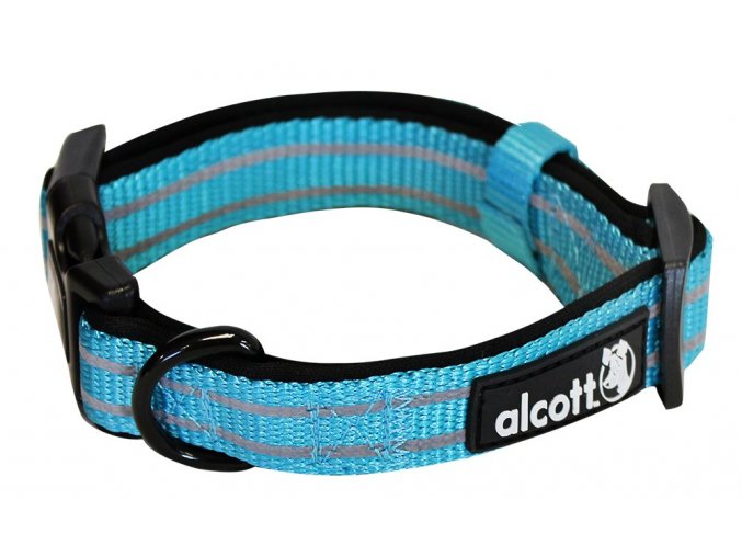 Alcott Reflexní obojek pro psy, Adventure, modrý, velikost M
