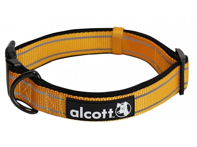Alcott Reflexní obojek pro psy, Adventure, oranžový, velikost L