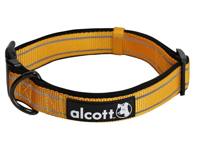 Alcott Reflexní obojek pro psy, Adventure, oranžový, velikost L