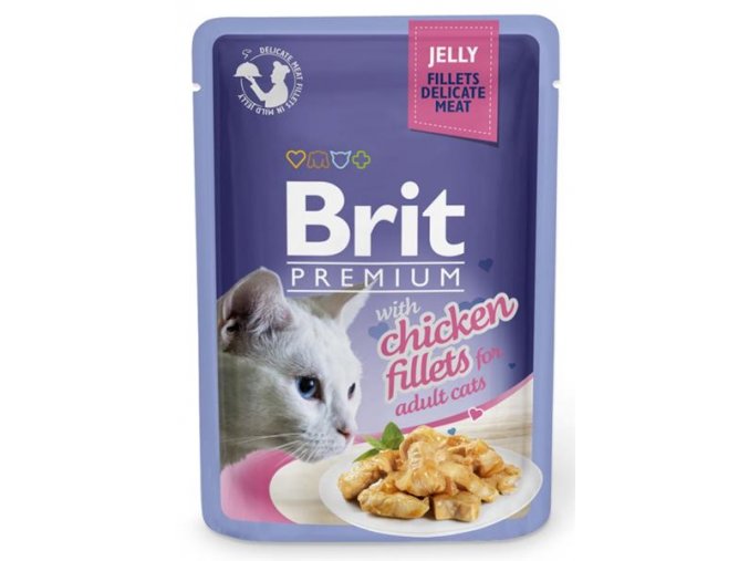 Brit Premium Cat kaps. Delicate Fillets in Jelly with Chicken 85 g