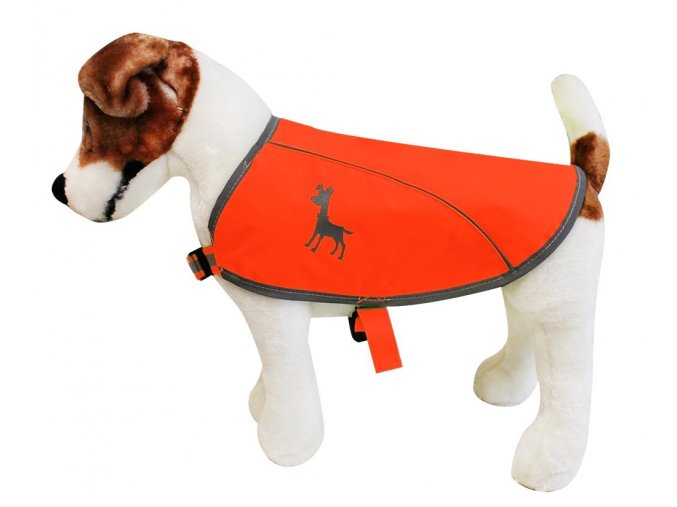 Alcott reflexní vesta pro psy, oranžová, velikost M