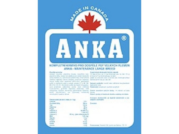 Anka Maintenance Lagre Breed 10 kg