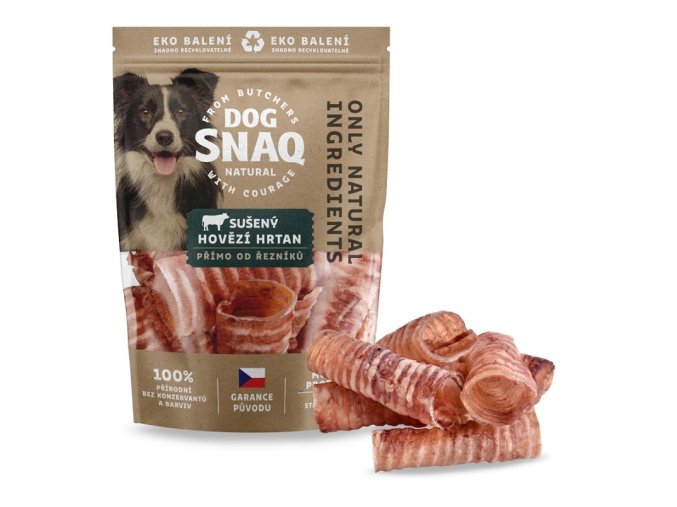 DOG SNAQ - SUŠENÝ HOVĚZÍ HRTAN 100 g