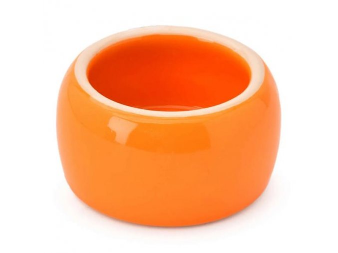 Miska hlod. keramická - oranžová Nobby 125 ml