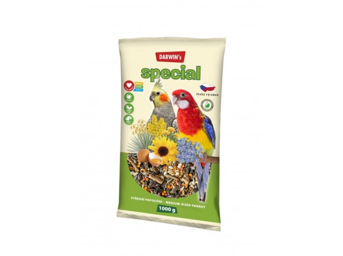 DARWINS STŘEDNÍ PAPOUŠEK SPECIAL 1000 g