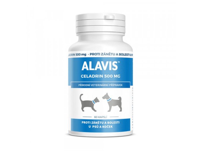ALAVIS CELADRIN PRO PSY A KOČKY 60tbl. 500mg