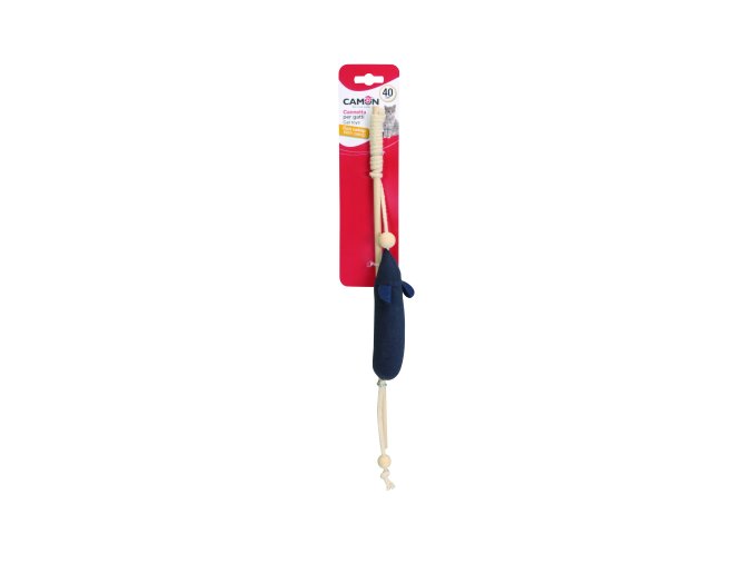 PRUT PRO KOČKU DŘEVO + KRYSA S ŠANTOU 40 cm