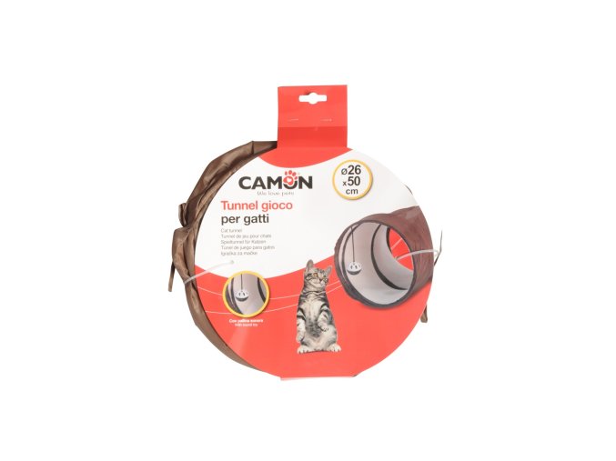 CAMON TUNEL CAT + ZVUK. HRAČKA 26x50 cm