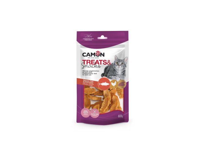 CAMON SNACKS CAT LOSOS + KUŘE + BATÁTA 3x0,8 cm 60 g