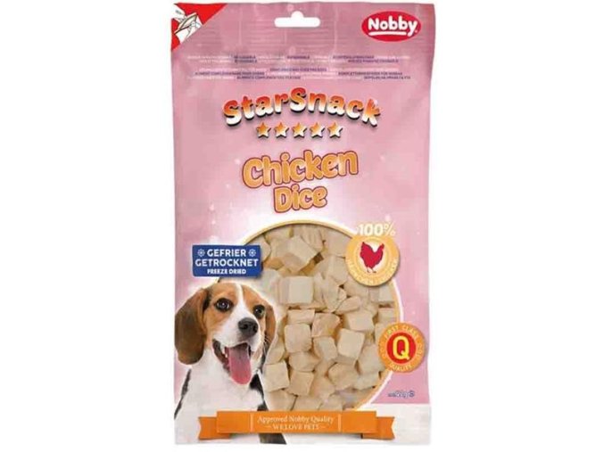 Nobby pamlsek - StarSnack Freeze Dried Chicken Dice 42 g