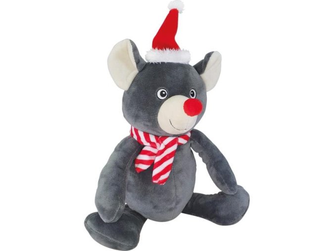 Hračka plyš vánoč. Myš 39cm Nobby