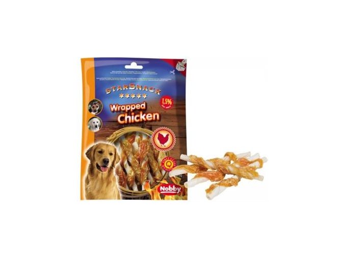 Nobby pamlsek - StarSnack Barbecue Wrapped Chicken 12,5 cm, 375 g