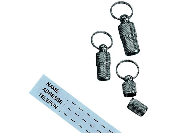 Adresář kov chrom Nobby 22 mm, v blistru