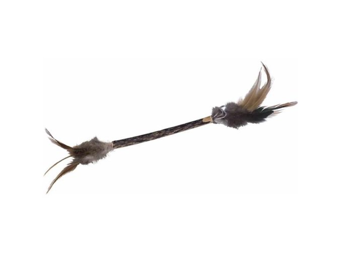 Hračka cat matatabi tyčka peří Nobby 12cm