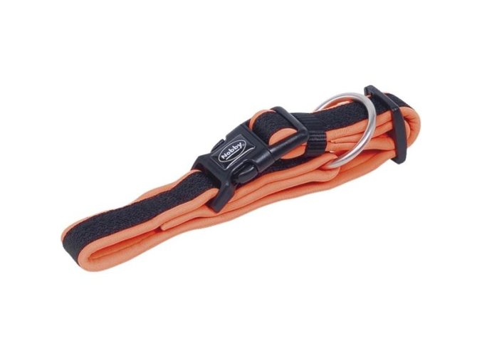 Obojek nylon Mesh Preno 50-65cm x 25-35mm oranžový Nobby