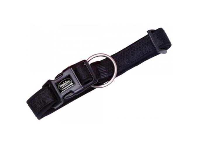 Obojek nylon Mesh Preno 50-65cm x 25-35mm černý Nobby