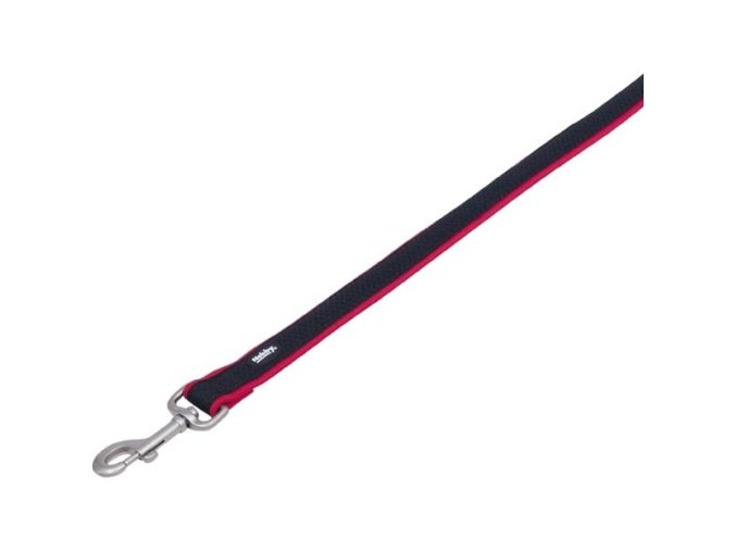 Vodítko nylon Mesh Preno 120cm x 15-20mm červené Nobby