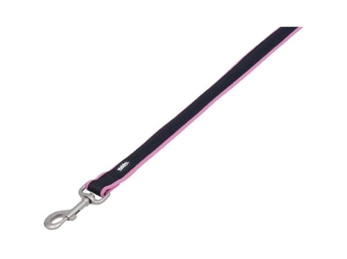 Vodítko nylon Mesh Preno 120cm x 20-25mm růžové Nobby
