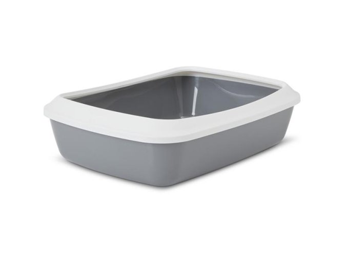 WC s okrajem Iriz, šedá Savic 42x31,5x12,5 cm