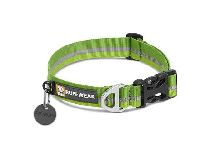 Ruffwear obojek pro psy Crag collar, zelený, velikost 28 - 36cm