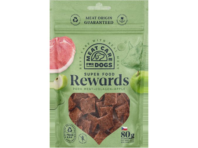 REWARDS DOG - VEPŘOVÉ S KOLAGENEM A JABLKEM