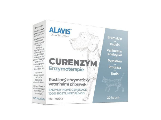 Alavis Enzymoterapie Curenzym pro psy a kočky 20 tbl
