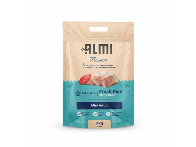 Almi Mini Adult Granule s mořskou řasou 3 kg