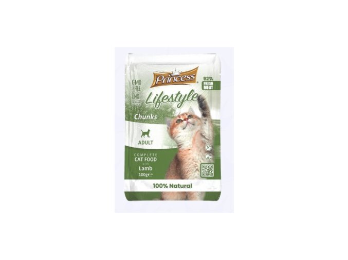 PRINCESS LIFESTYLE POUCHES CHUNKS 100G LAMB