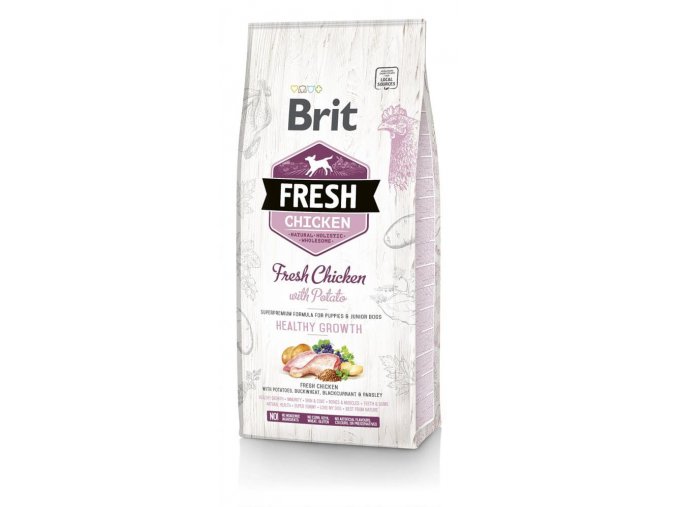 Brit Fresh Chicken & Potato Puppy Healthy Growth 12 kg