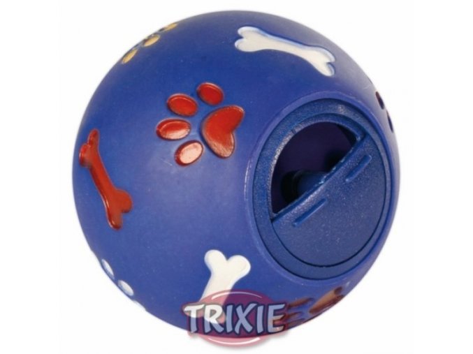 Hračka pro psy - Plastový míček na pamlsky 14 cm