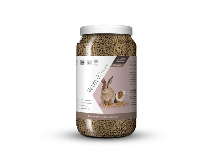 Verm-X Přírodní nugetky proti střevním parazitům pro hlodavce 1,5kg