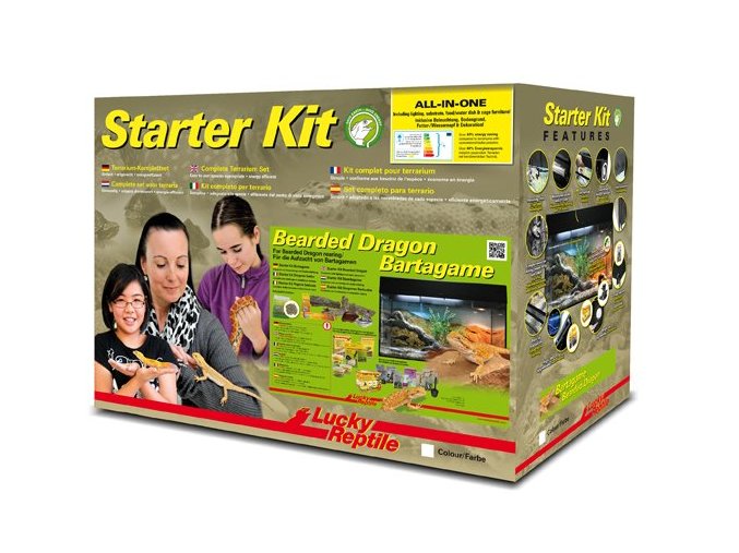 Lucky Reptile Starter Kit Bearded Dragon 80x40x52 cm bílé