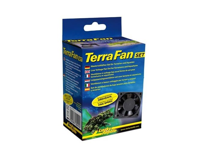 Ventilátory Lucky Reptile Terra Fan Set A/C adaptér + 2 ventilátory