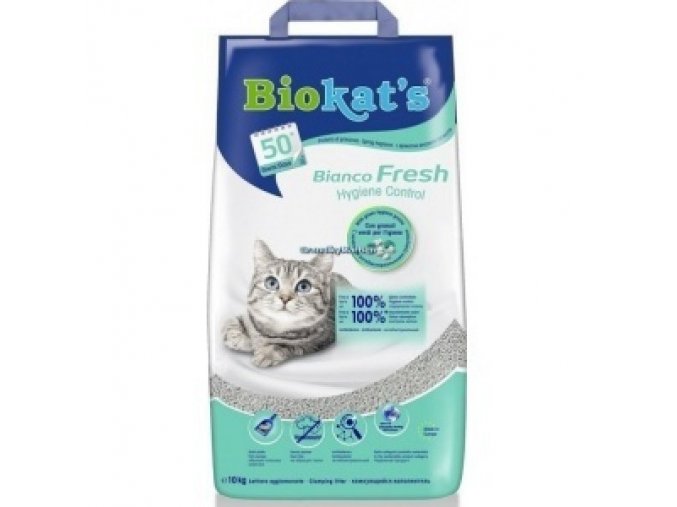 Biokat's Bianco Fresh control Kočkolit 10kg