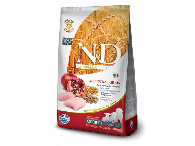 nd low grain dog puppy medium chicken pomegranate