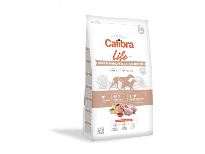 Calibra Dog Life Senior Medium & Large Chicken 12 kg