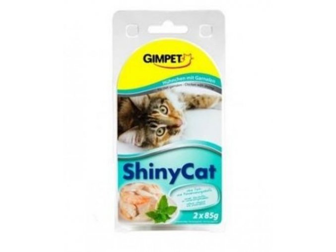 Gimpet ShinyCat kure+krevety 2 x 70 g