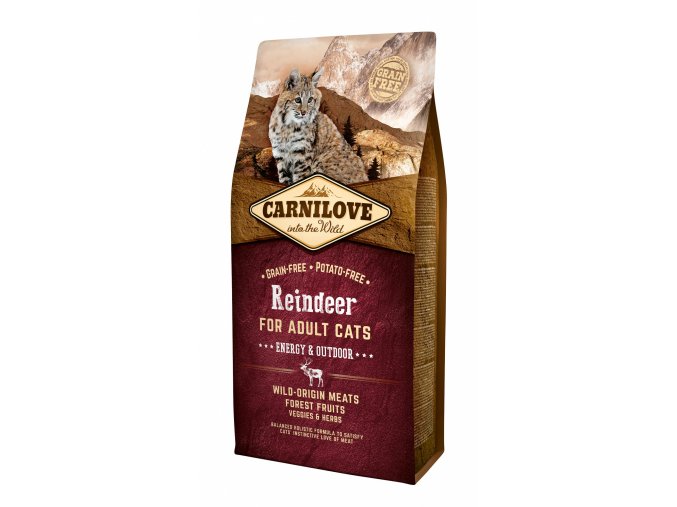 brit carnilove reindeer adult cats energy and outdoor 6kg 1746