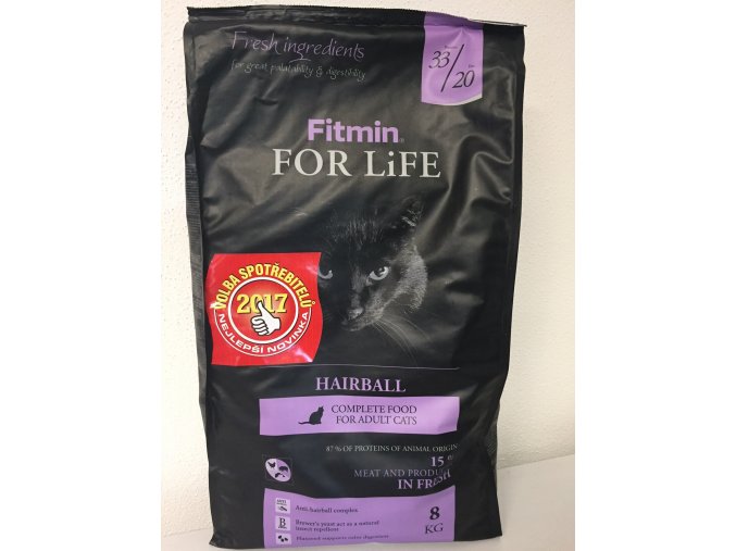 Fitmin cat For Life Hairball 8 kg