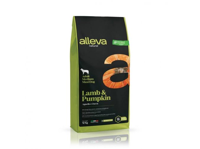 cze pl Alleva Natural Adult Medium Maxi Lamb Pumpkin 12kg 18370 1