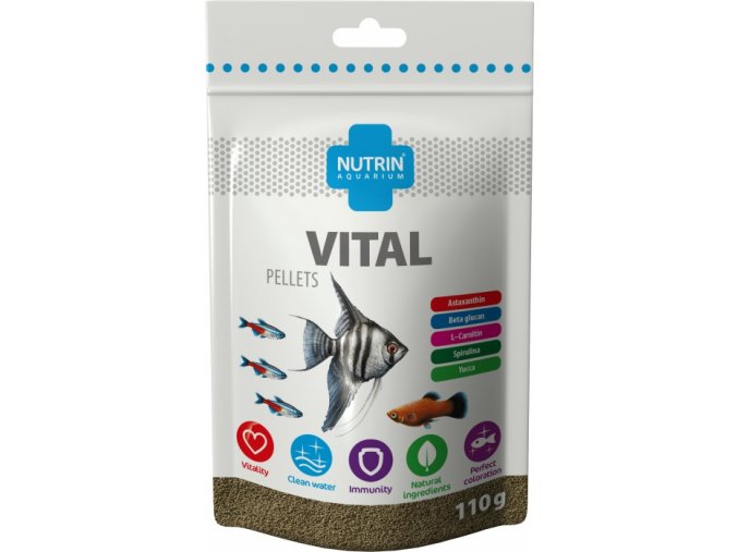 Nutrin Aquarium Vital Pellets sacek110g