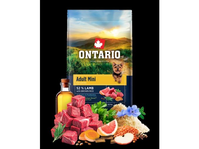 Ontario Adult Mini Lamb & Rice 6,5 kg
