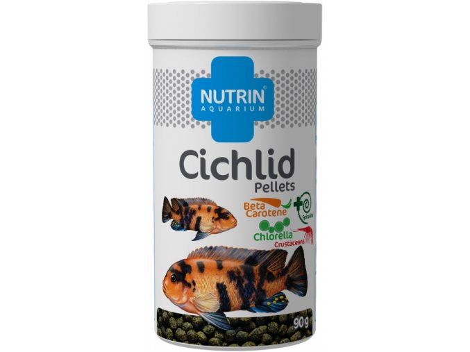 NUTRIN AQUARIUM - CICHLID PELLETS 90G (250ML)