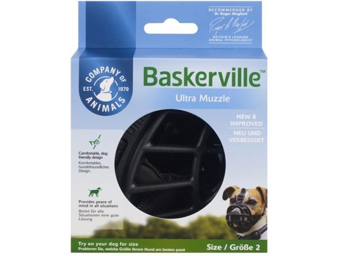 Náhubek plast Baskerville černý Company of Animals vel. 4