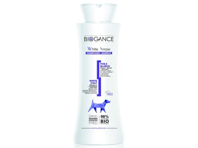 Biogance šampon White snow -pro bílou/světlou srst 250 ml