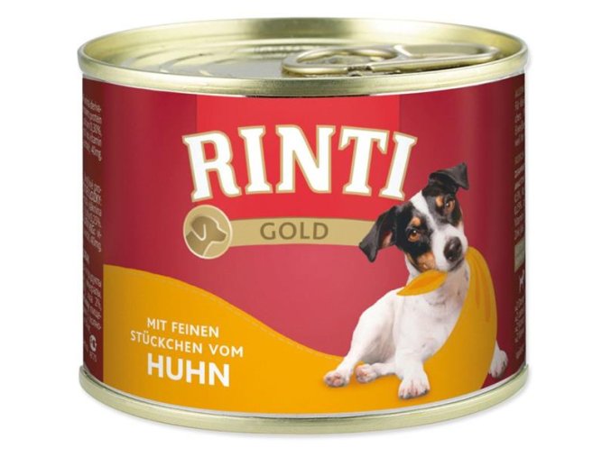 Rinti Gold dog konz. kuřecí kousky 185 g