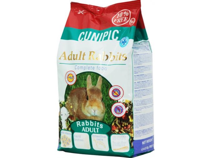 Cunipic Rabbit Adult - králík dospělý 4,5 kg + 0,5 kg zdarma