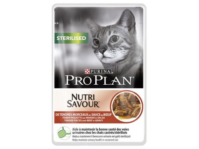 PRO PLAN Cat kaps. Sterilised Beef 85 g