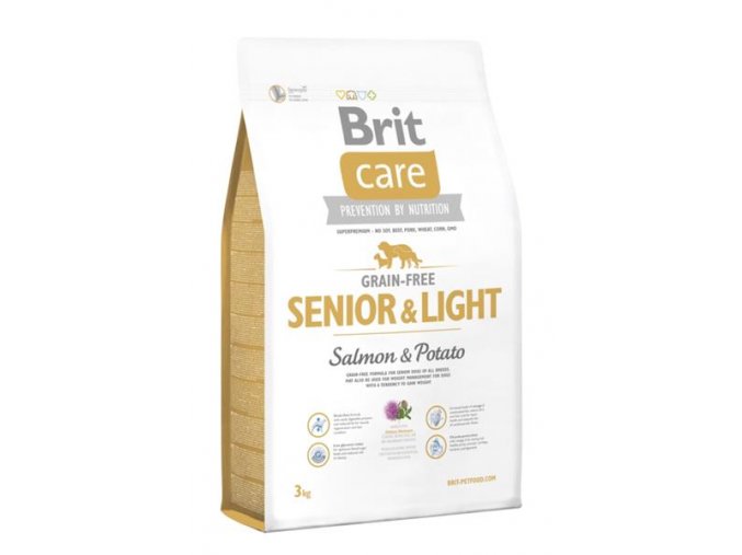 Brit Care Grain Free Dog Senior&Light S & P 3 kg